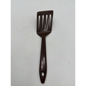 Vintage Lopol Hutzler No 717 Plastic Slotted Spatula Brown